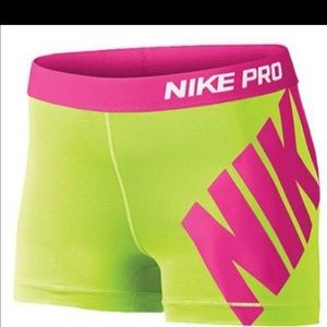 Nike neon spandex short- never worn